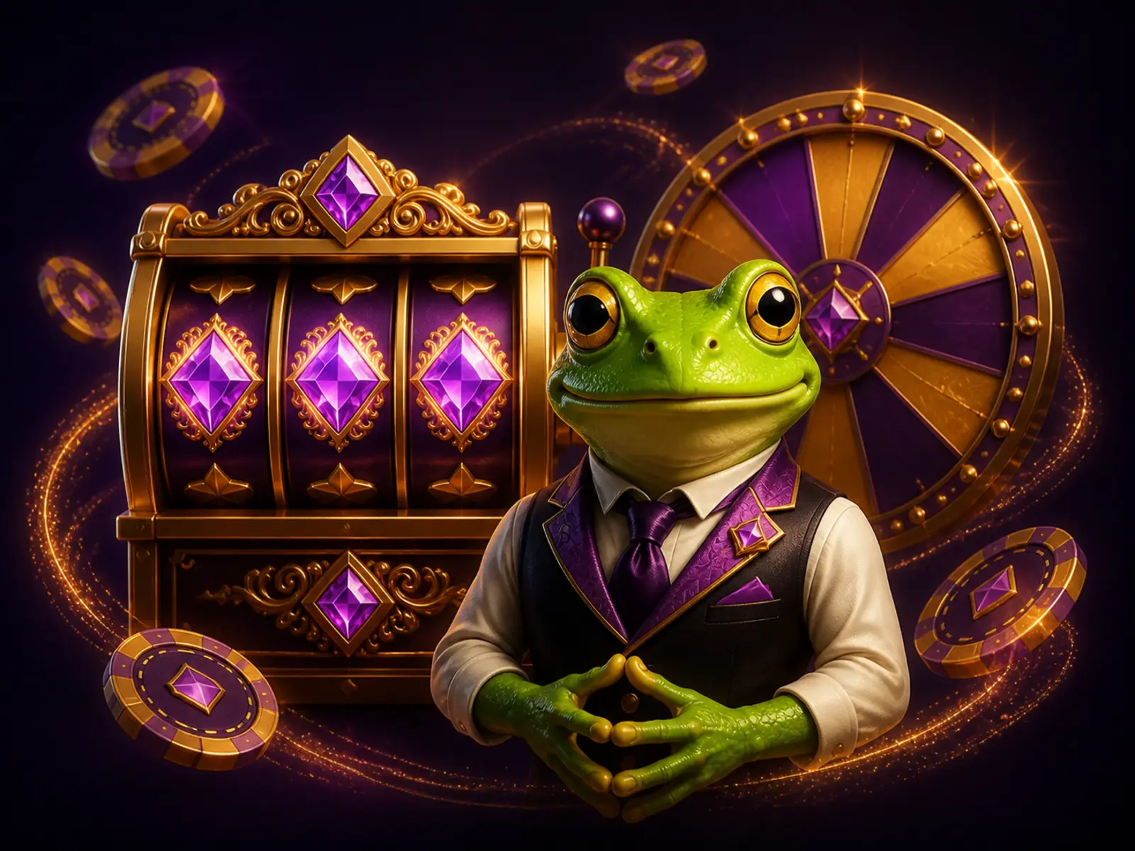 Freispiele und Slot-Aktionen mit Frosch-Maskottchen