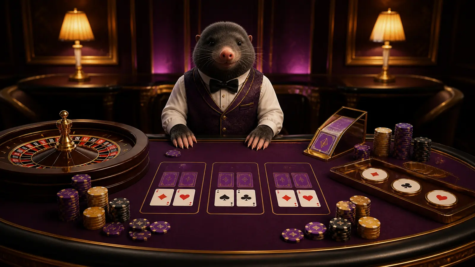 Tischspiele: Poker, Baccarat, Blackjack und Roulette